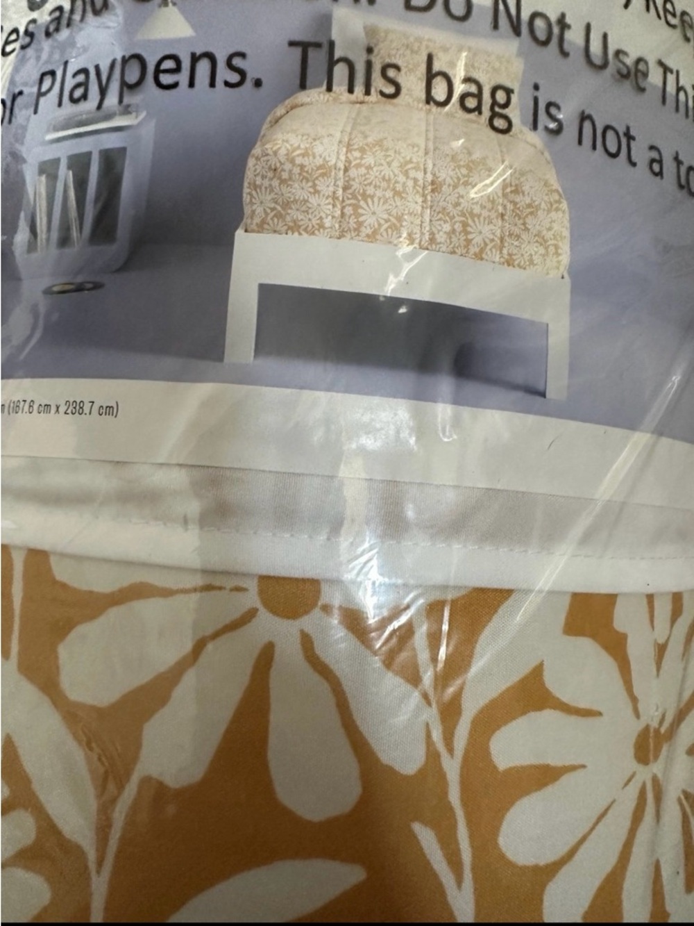 Essentials Reversible Microfiber Comforter -Floral - Picture 2 of 6